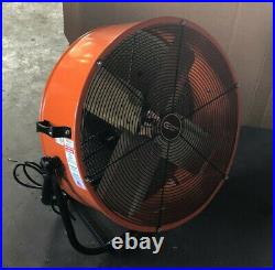 Orange Direct Drive Industrial Grade Fan with 180 degree tilt, Very Powerful