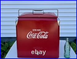 Original 1950's Acton Coca Cola Metal Cooler with Original Box