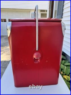 Original 1950's Acton Coca Cola Metal Cooler with Original Box