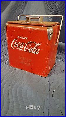 Original Metal Coca Cola Cooler 1940's