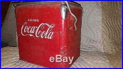 Original Metal Coca Cola Cooler 1940's