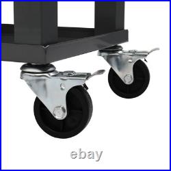 Outdoor 80QT Rolling Party Iron Spray Cooler Cart Ice Bee Chest Patio