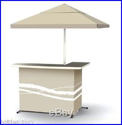 Outdoor Patio Bar Portable Umbrella Cooler Top Pool Deck Tiki Table Tailgate Bag