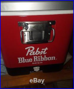 Pabst Blue Ribbon 22 Metal Handle PBR Cooler Beer Coke Drink Ice Rare New Nice