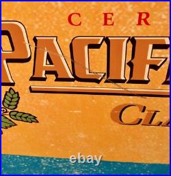 Pacifico Clara Beer Metal Cooler Ice Chest Bottle Opener 14x12x14 Yellow