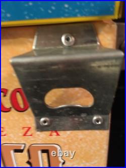 Pacifico Clara Beer Metal Cooler Ice Chest Bottle Opener 14x12x14 Yellow