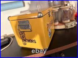 Pacifico Clara Beer Metal Cooler Ice Chest Bottle Opener 14x13x18 Yellow