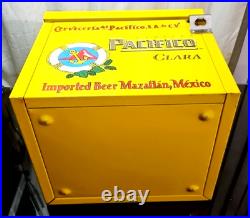 Pacifico Clara Beer Metal Cooler Ice Chest Bottle Opener 14x13x18 Yellow Pacifico Clara Beer Metal Cooler Ice Chest Bottle Opener 14x13x18 Yellow