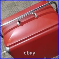 Peerless Refrigerator Co. Red Metal Ice Box Cooler Refrigerated Food Storage