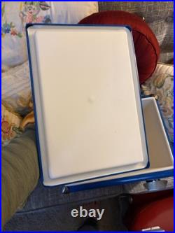 Pepsi-Cola Blue Metal Cooler Ice Chest 1950s Inspired Reproduction