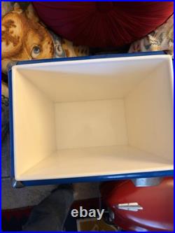 Pepsi-Cola Blue Metal Cooler Ice Chest 1950s Inspired Reproduction