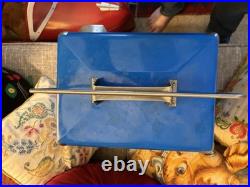 Pepsi-Cola Blue Metal Cooler Ice Chest 1950s Inspired Reproduction