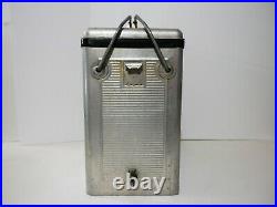 Pepsi Vintage 1950's Metal Aluminum Cooler Ice Chest Retro Silver VERY RARE