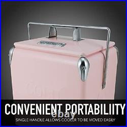 Permasteel PS-A205-14QT-PK Portable Picnic Cooler, 14-Quart, Pink