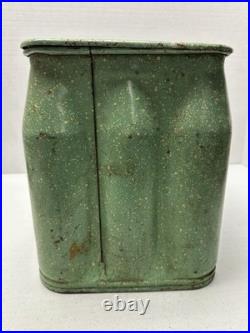 PolarPack Universal Container Company Green Metal Bottle Cooler Ice Chest 1930s PolarPack Universal Container Company Green Metal Bottle Cooler Ice Chest 1930s
