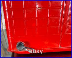 Poloron COLA COOLER Metal Ice Chest Fiberglass Insulated Can Opener RUST FREE