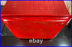 Poloron COLA COOLER Metal Ice Chest Fiberglass Insulated Can Opener RUST FREE