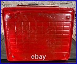 Poloron COLA COOLER Metal Ice Chest Fiberglass Insulated Can Opener RUST FREE