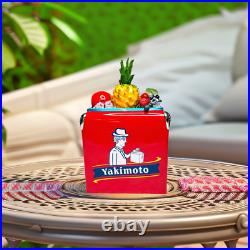 Popular Red Metal Ice Chest Box Yakimoto 14QT Cooler for Patry BBQs RV Outdoor