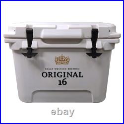 Portable 21Qt Plastic Ice Chest with Metal Handles, High-Efficiency Insulation