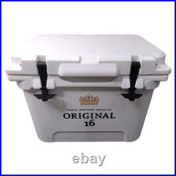 Portable 21Qt Plastic Ice Chest with Metal Handles, High-Efficiency Insulation