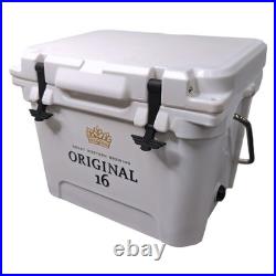 Portable 21Qt Plastic Ice Chest with Metal Handles, High-Efficiency Insulation