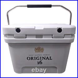 Portable 21Qt Plastic Ice Chest with Metal Handles, High-Efficiency Insulation