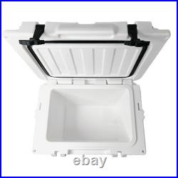 Portable 21Qt Plastic Ice Chest with Metal Handles, High-Efficiency Insulation