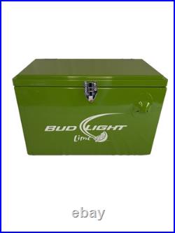 RARE! Budlight Lime Metal Cooler Ice Chest