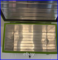 RARE! Budlight Lime Metal Cooler Ice Chest