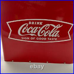 RARE Coca-Cola 1950's Antique Replica All Metal Ice Chest Cooler withBottle Opener