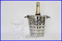 RARE French Vintage Champagne Bucket, Cooler Geismann, Art Deco Style