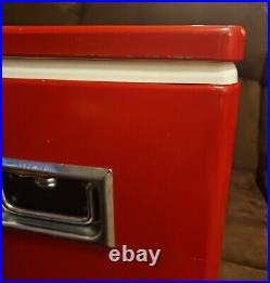 RARE RED COLEMAN COOLER With MATCHING MINI COOLER COOLER AND COLEMAN CANTEEN