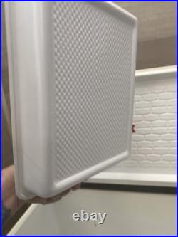 RARE VINTAGE LARGE METAL WHITE RED TRIM COLEMAN COCA-COLA ICE BOX COOLER 22.5in