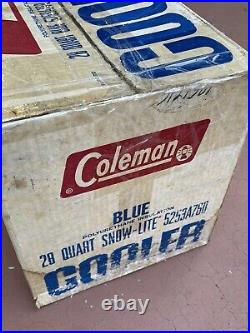 RARE VTG COLEMAN 5232 RWB BICENTENNIAL KMART SPECIAL COOLER 28QT OG Box 70's USA