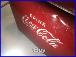 RARE! Vintage 1950s Acton Drink COCA COLA Metal Picnic Cooler All Original