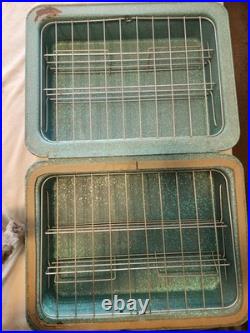 RARE! Vintage NATCCO Frigi-nette Portable Metal Cooler Ice Box 1950s Chicago