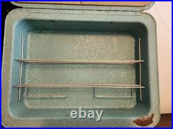 RARE! Vintage NATCCO Frigi-nette Portable Metal Cooler Ice Box 1950s Chicago