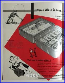 RARE! Vintage NATCCO Frigi-nette Portable Metal Cooler Ice Box 1950s Chicago