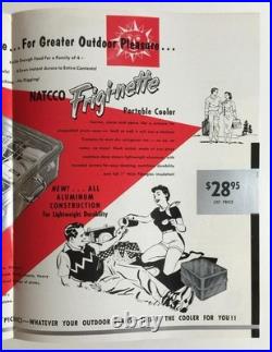 RARE! Vintage NATCCO Frigi-nette Portable Metal Cooler Ice Box 1950s Chicago
