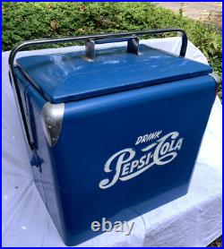 RARE Vintage PEPSI COLA Cooler 50's-60's STILL NEW IN BOX! Metal-Removable Tray