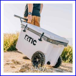 RTIC 52 QT Ultra-Light Wheeled Cooler Rolling Ice Chest Camping Marine