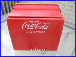 Rare Antique Vintage Coca-cola Coke Soda Cavalier Metal Cooler Atlanta Georgia