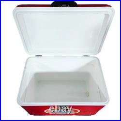 Rare-Bear Themed Red Stainless Steel 54 Quart Cooler Box for Camping Fishing