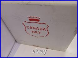 Rare Canada Dry Metal Cooler double sided logo with handle 18 x 13 x 16