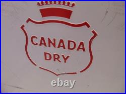 Rare Canada Dry Metal Cooler double sided logo with handle 18 x 13 x 16