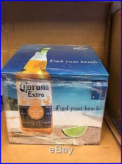 Rare Metal Corona Light Cooler Ice Chest Find Your Beach Bottle Opener