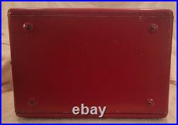 Rare Original 1958-1959 Vintage Metal Coca Cola Red Cooler with Tray (LOOK)