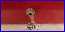 Rare Original 1958-1959 Vintage Metal Coca Cola Red Cooler with Tray (LOOK)