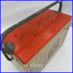 Rare Schlitznic Cooler Schlitz Beer Metal Cronstroms Picnic Ice Chest withHandle Rare Schlitznic Cooler Schlitz Beer Metal Cronstroms Picnic Ice Chest withHandle